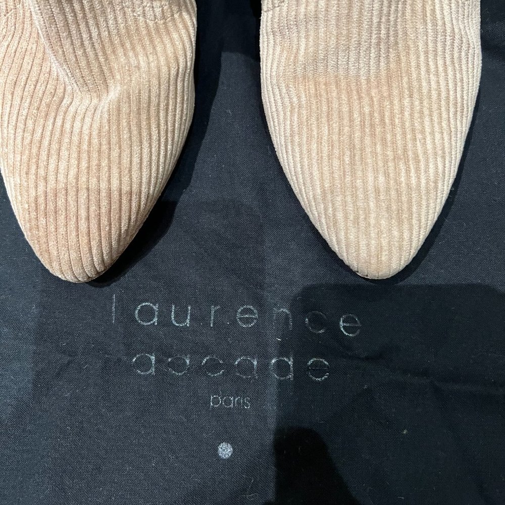 Laurence Dacade Beige Corduroy Heeled Boots - Picture 8 of 14